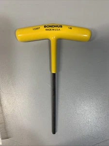 Bondhus 13307 1/8 x 4.6 Inch Hex Tip T-Handle with ProGuard Finish - Picture 1 of 2