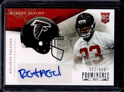 2013 Panini Prominence Robert Alford Rookie Team Helmet Auto RC #/999 Falcons - Image 1 of 2