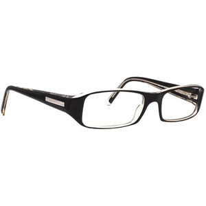Prada Eyeglasses VPR 11E 2AF-1O1 Glossy Black Rectangular Frame Italy 53[]17 130 - Picture 1 of 6