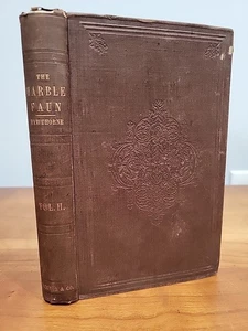 The Marble Faun Vol. 2 Nathaniel Hawthorne 1860 1st Edition Hardcover - Picture 1 of 12