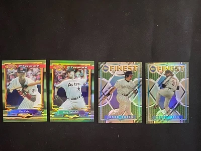 1994/1995 Topps Finest Baseball Refractor 4 Card Lot Mint Condition! - Image 1 of 3