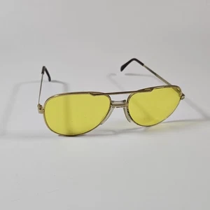 Vintage Willson USA gelbe Gläser Piloten Pilot Shooter Drahtbrille - Bild 1 von 8