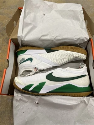 Nike Court React Vapor NXT Branco/Verde Desfiladeiro CV0724-114 Masculino Tamanho 12.5 Novo Na Caixa - Imagem 1 de 4