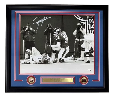 Lawrence Taylor Signed Framed 16x20 New York Giants Cunningham Sack JSA QR - Image 1 of 2