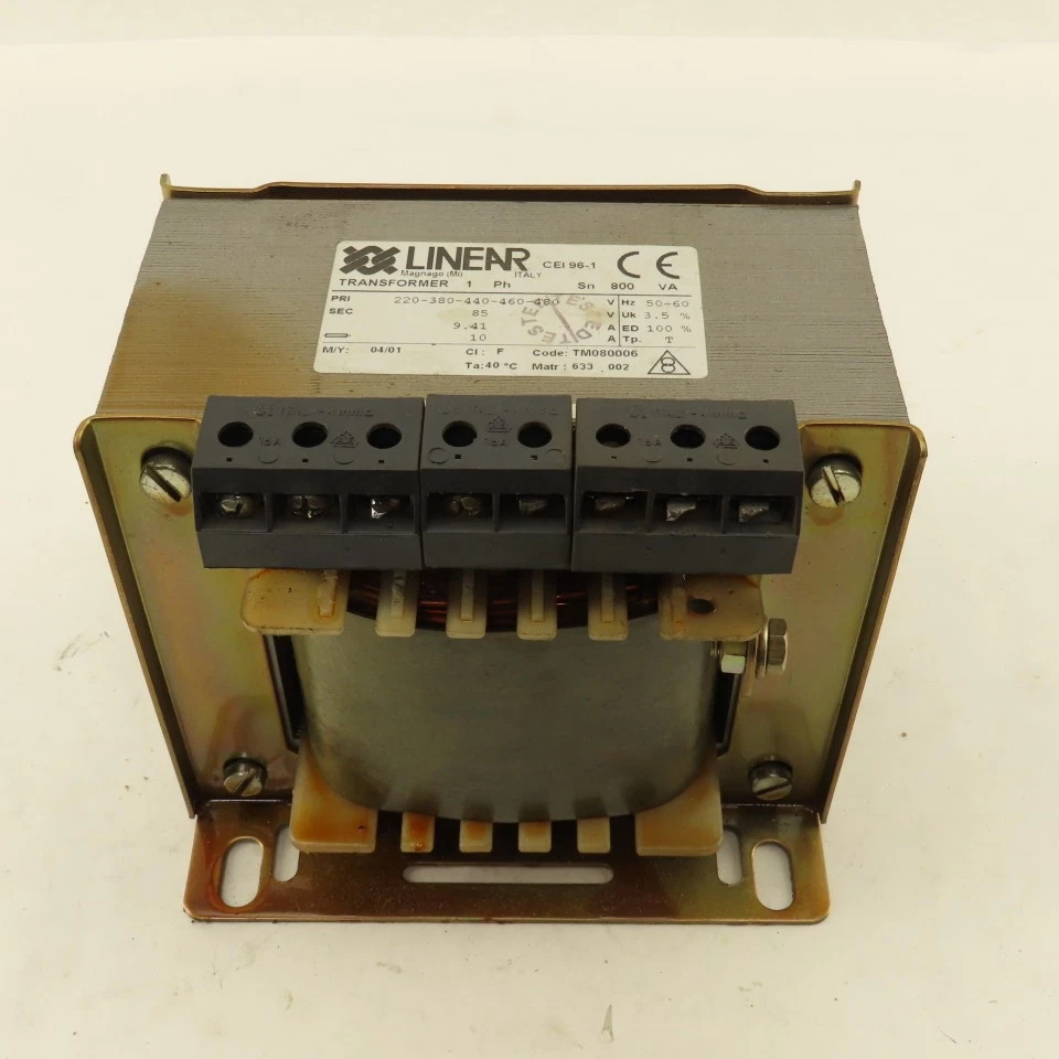 Linear 220-480V Pri 800VA 1Ph Transformer 85V Secondary - Image 1 of 4