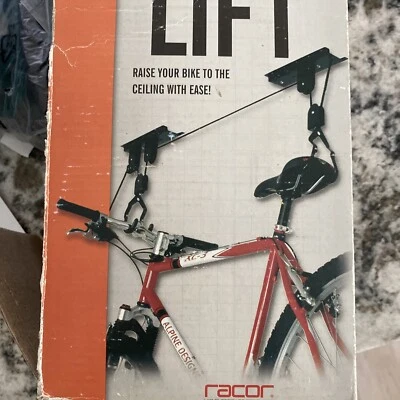 Elevador de bicicleta de montaje en techo RACOR PRO NUEVO caja abierta almacenamiento de bicicletas Foto 1 de 4