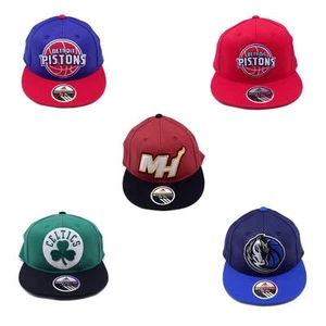 NBA Mütze Cap Flat Brim Ball Wool 210 Fitted Adidas Celtics Pistons Mavs Heat - Bild 1 von 16