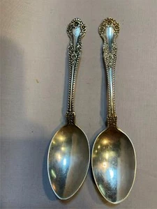 2 Teelöffel Gorham Cambridge Muster 5 3/4" lang - Bild 1 von 3