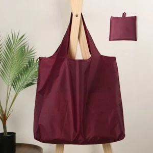 foldable pocket size large capacity water proof shopping bagXL 53*38cm(Burgundy) - Picture 1 of 11