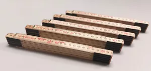Schwedenmeter Original Hultafors Glasbirke 59-2-10 Gliedermaßstab 5 Stk. - Bild 1 von 5