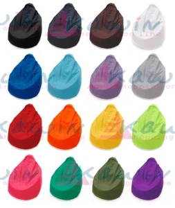POUF POLTRONA PERA PIENO PUFF SACCO PUF SEDIA IMBOTTITA RELAX TANTI COLORI - Imagen 1 de 15