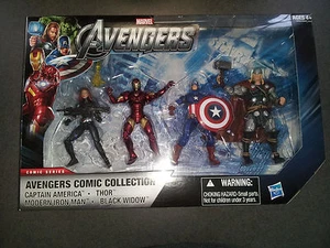 NIB! Marvel Universe Avengers Wal Mart 4pack - Thor,Captain,Black,Widow,Iron Man - Picture 1 of 1