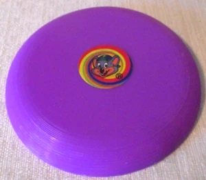 Chuck E Cheese Showbiz Pizza Purple 3" Mini Frisbee Flying Disc Thin Plastic - Picture 1 of 8
