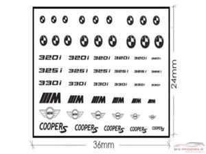 Zoom On 1/24 BMW Logo Metal Sticker upgrade parts for scalemodels ZD024 - Photo 1/3