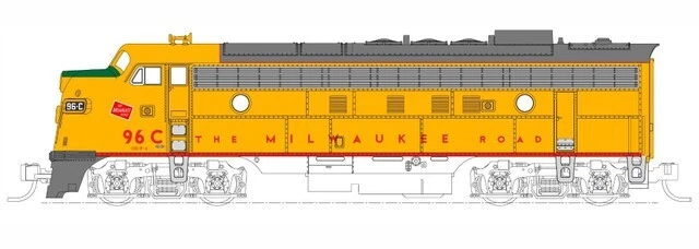 Kato N Scale ~ FP7A Milwaukee Road #96C ESU LokSound ~ 176-2303-S - Image 1 of 1