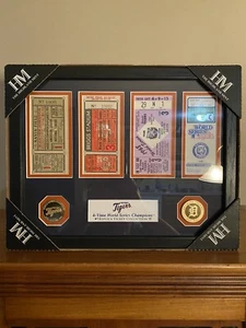 Detroit Tigers Replica World Series Tickets Wall Plaque - Picture 1 of 6
