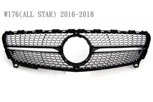 Front Grille Glossy Black Star Look FOR '2016-'2018 Benz W176 A-Class A250 Style - Picture 1 of 1