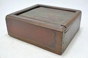 Antique Wooden Kitchenware Spice Box Original Old Hand Crafted - Picture 1 of 9