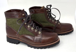 Wolverine 1000 Mile X Faribault Mens Boots Size 8.5 D Leather Green Wool W990122 - Picture 1 of 10
