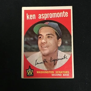 1959 Topps #424 Ken Aspromonte Washington Senators VGEX - Picture 1 of 4