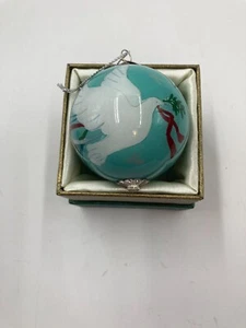 Pier 1 "Li Bein Ornament 2014 Robin Egg Blue Christmas Dove - Picture 1 of 8