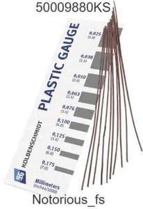 BRAND NEW KS Plastic Gauge plain bearing measuring strip 0.025-0.175mm,50009880 - Picture 1 of 7