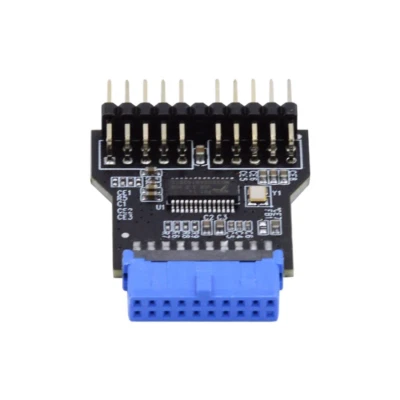 USB 3.0 Frontpanel Header 19/20 polig 1 auf 2 HUB 9/10 polig Mainboard Header Er - Bild 1 von 4