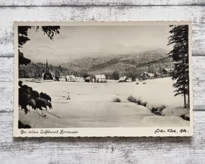 AK Herrenwies Schwarzwald Kirche Schnee Architektur Ansichtskarte Feldpost alt - Bild 1 von 2