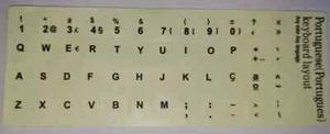Adesivos para Por o Teclado em Portugues - Fluorescente - Afbeelding 1 van 1