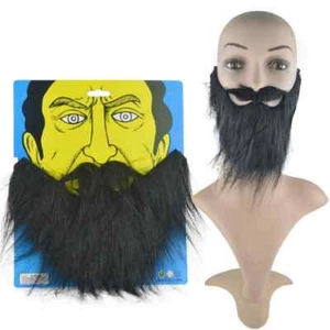Barba de pelo facial divertida negra - Imagen 1 de 1