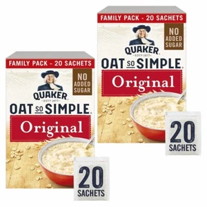 Quaker Oat So Simple Oats Original 40 x 27g - Vollkorn Haferflocken Porridge - Bild 1 von 6