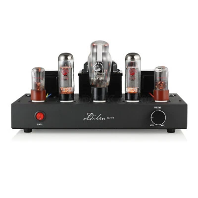EL34 Hi-Fi Audio Stereo Vacuum Tube Amplifier Single-end Class A Power Amp Black - Image 1 of 4