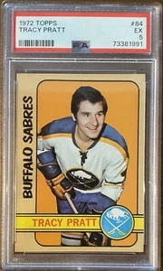 1972 Topps #84 Tracy Pratt PSA 5 Buffalo Sabres FRESH GRADE - Bild 1 von 2