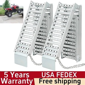 โญ๐1500L Tri-Fold Loading Ramps for ATV/UTV/Motorcycles/Lawn Mowers Trailers Ram - Picture 1 of 8