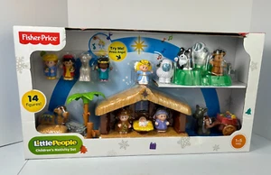 NEW Fisher Price Little People Musical Children's Nativity Set 14 Figures CJF83 - Picture 1 of 6