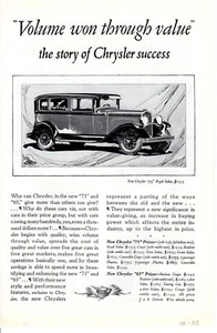 Impresión vintage ad 1928 automóvil automóvil Chrysler 75 sedán real volumen ganado arte de automóvil - Imagen 1 de 2
