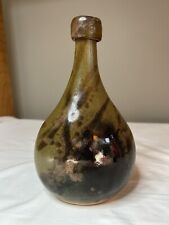 Vintage Studio Pottery Jug by Nooksack Bottles WA Jar w/ Screw-on Lid Green