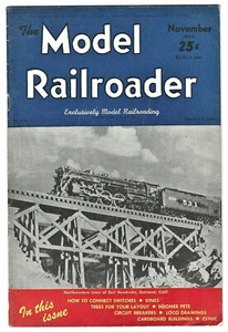 November 1944 MODEL RAILROADER Magazine Train Locomotive HO Scale Hobby RR - Picture 1 of 7