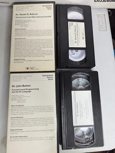 Distinguished Lecture Series Lectural College Course VHS Tape Set Of 2 - Imagen 1 de 4