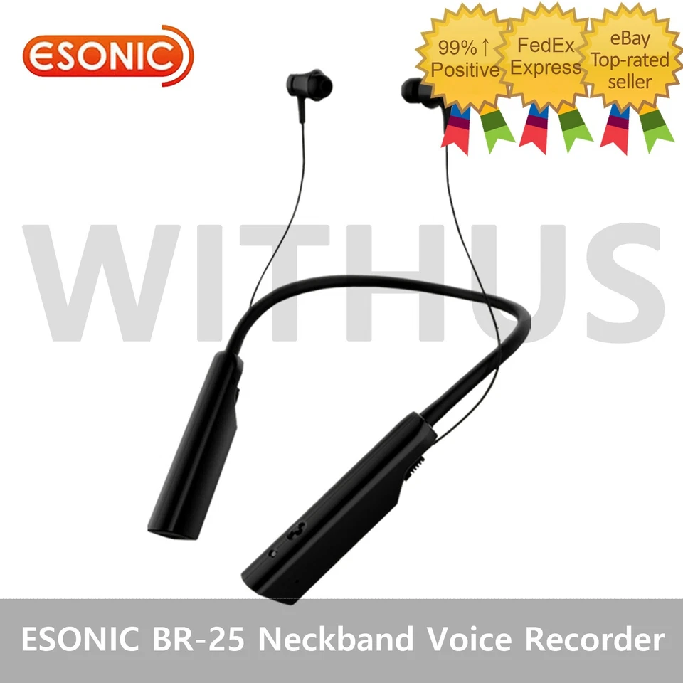 ESONIC BR-25 Bluetooth Neckband Voice Recorder 8GB16GB Handsfree Call Recording_ - Image 1 of 4