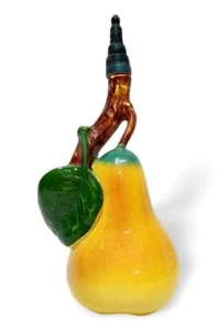Bottiglia in ceramica policroma vintage anni 60 a forma di pera modernariato - Picture 1 of 6