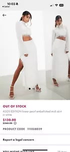 ASOS linear pearl embellished SET- Perfect for Wedding! - Picture 1 of 8