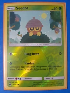 3x Seedot 11/168 (1 reverse holo), 1x Nuzleaf 13/168 SM Celestial Storm NM - Picture 1 of 3