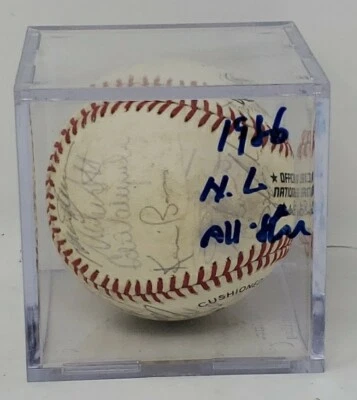 1986 NL All-Star Team Signed Baseball Carter Gwynn Smith 27? Autographs - No COA - Image 1 of 4