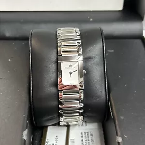New Lady Maurice Lacroix Miros MI2011-SS002-330 Steel $1200 Quartz 16MM Watch - Picture 1 of 3