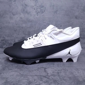 NIKE Air Jordan Vapor Edge Elite 2 Football Cleats Mens 13.5 Black White Concord - Picture 1 of 6