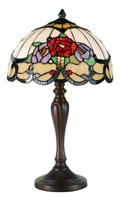 Traditional Tiffany Table Lamp (12 inch wide) - Image 1 of 2