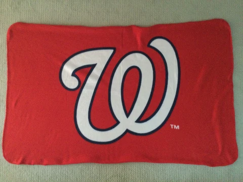 WASHINGTON NATIONALS Lightweight Fleece Throw Blanket 3’ x 5’ Cover