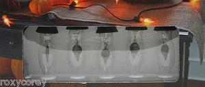 Halloween 10 Count Clear Flicker Flame Flickering Lights Lighted Length 9 ft - Picture 1 of 1