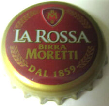 LA ROSSA BIRRA MORETTI Dal 1859 used Beer CROWN, Bottle CAP, ITALY